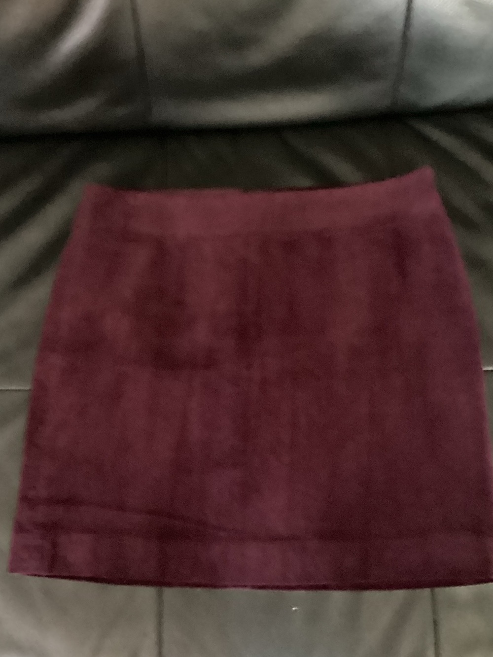 Banana Republic Plum Velvet Mini Skirt